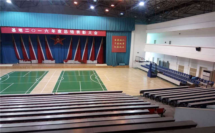 歐氏五角楓舞蹈房木地板板式龍骨結構