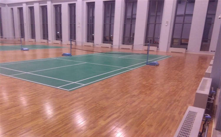 歐氏硬木企口排球館木地板施工技術方案