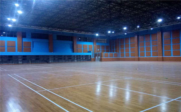 歐氏籃球體育館運動木地板施工